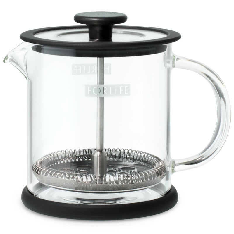 FORLIFE Cafe Style Glass Coffee/Tea Press, 16-Ounce, Black - Image 3
